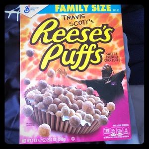 CATUS JACK TRAVIS SCOTT CEREAL BOX REESES PUFFS